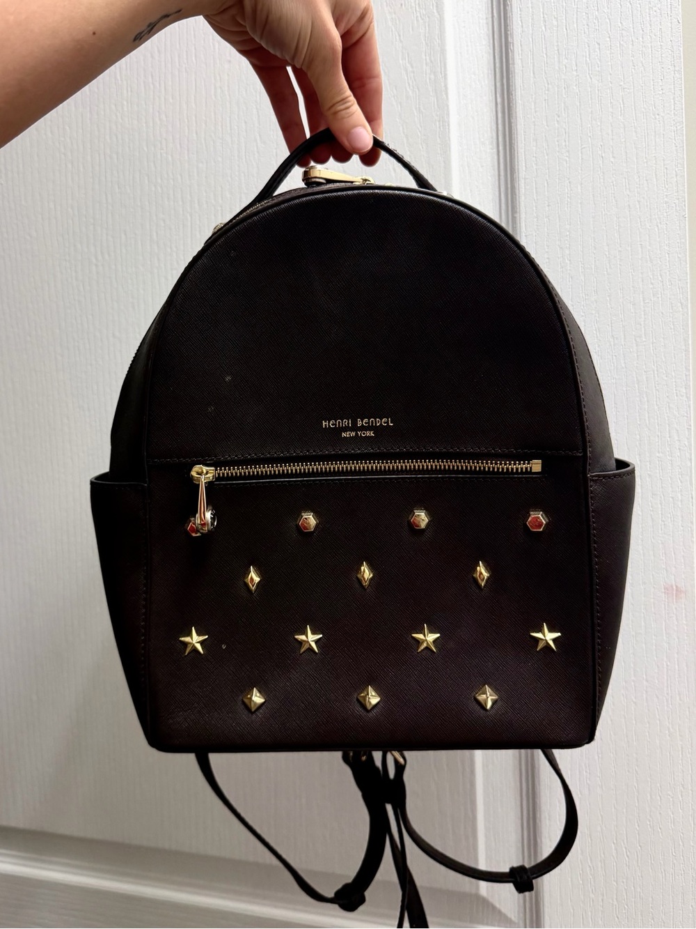 Henri Bendel West 57th Celestial Star Studded Backback